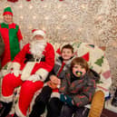 Santa's Grotto at 2021's Woodhall Spa Christmas Fayre.