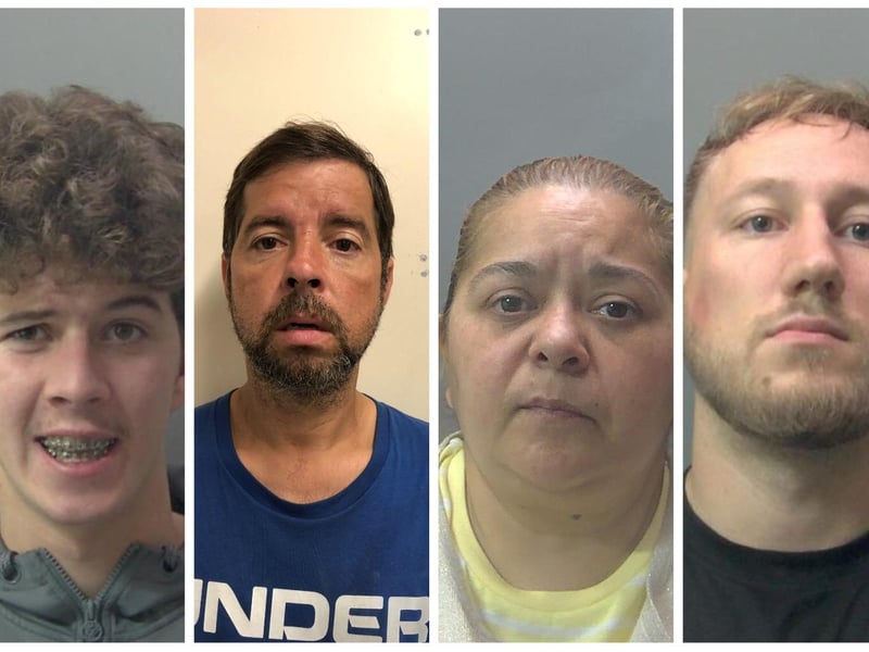 The faces of some of the crooks jailed in January