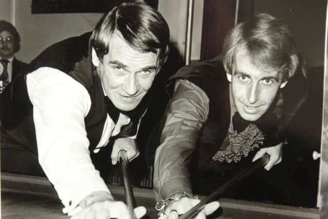 Mark Wildman (left) with former World Snooker Champion Terry Griffiths who also passed away recently.