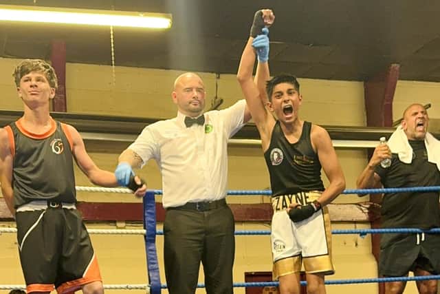 Zayne Hussain is declared the winner in Dublin.