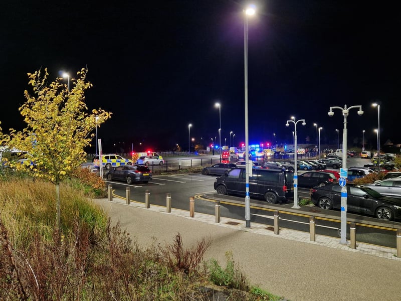 Emergency services at the scene.