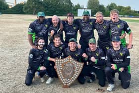 Newborough CC after winning the Stamford T20 KO Shield for the first time earlier this week.