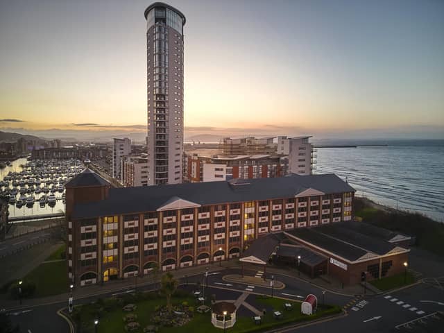 Dawn at Swansea Bay.
