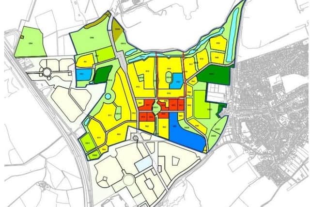 Great Haddon plans: Area outlined in red shows site where new primary school will be built