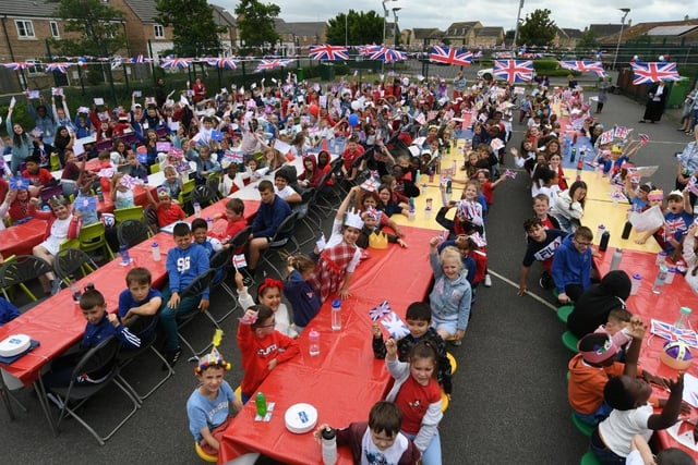 Jubilee celebrations were held for Queen Elizabeth at St Michael's primary school in Cardea to mark her 70 years of service to the people on 26 May.