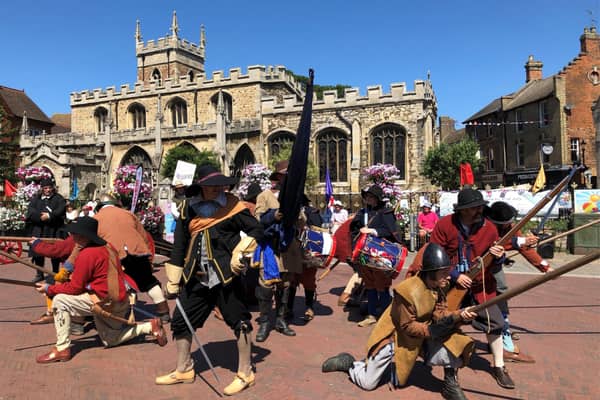 Look out for the re-enactors in Huntingdon as part of the celebrations