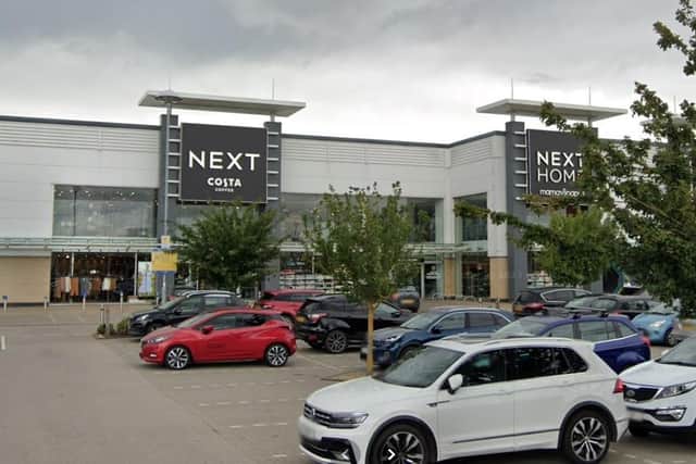 Adam Righelato-Apperley was arrested at the retail park