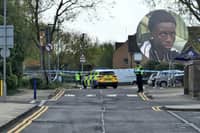 The scene in Orton Goldhay and the victim Baye Bireme Fall (inset).