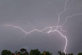 A ban of storms are predicted to sweep across East Anglia on Friday afternoon