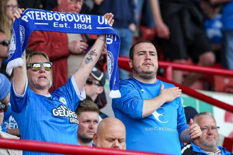 Peterborough United fans enjoy the brilliant win at Barnsley as Posh secured a play-off place.