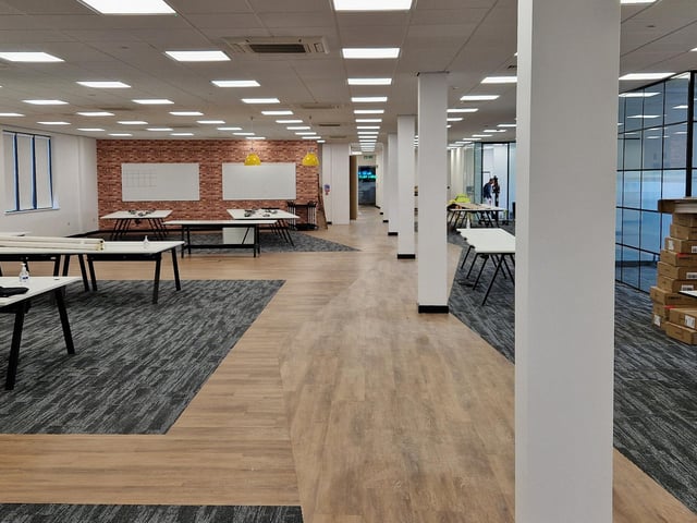 The new still-to-be fitted out offices in Orton Southgate, Peterborough.