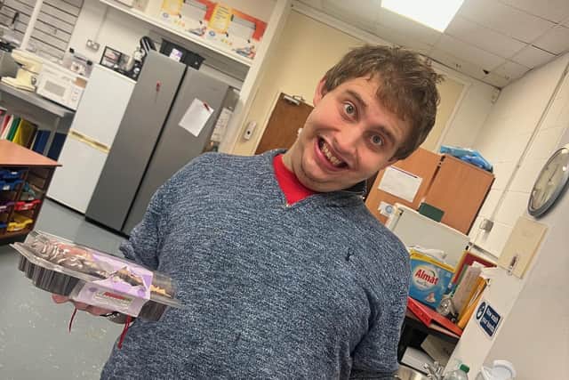 24-year-old Liam is a popular young man who loves spending time in the kitchen at The Helping Hands Group in Fengate.
