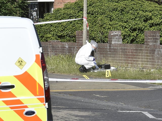 A large cordon in place this morning.