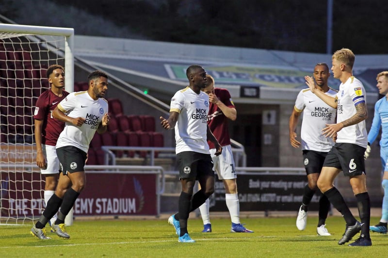 First Posh goal at 19 years 08 months 29 days, v Northampton Town, September 3, 2019 (pictured). Posh signed him from Aldershot as a 16 year-old. His first Posh goal arrived in a 2-0 EFL Trophy win at Cobblers. Kanu started just 21 Posh matches in five years, but did become a Sierra Leone international, before joining National League Barnet last season. He scored two further Posh goals after his goal at Sixfields. Went on loan to Port Vale, Boreham Wood and Northampton before leaving London Road.