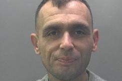 Wayne Garner, 34, of Burnt House Road, Whittlesey, was sentenced to 16 months in prison after pleading guilty to harassment, assault by beating, sending malicious communications, obstructing a constable and criminal damage.