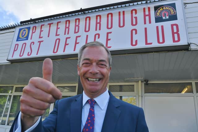 Nigel Farage GB News show at the Post Office Club, Bourges Boulevard