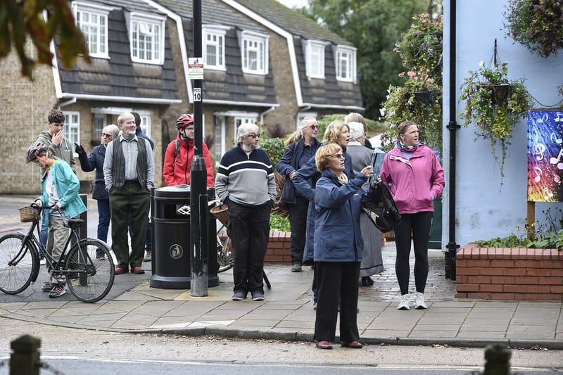 Peterborough Vintage Cycle Club's final ride around Werrington drew plenty of admirers.
