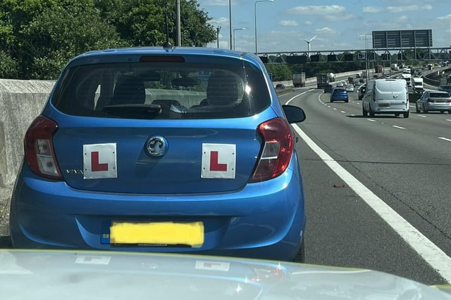 The driver of this vehicle only held a provisional license and was unaccompanied while driving on the motorway. Driver reported and vehicle seized.