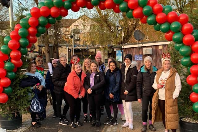 The women supporting Peterborough Women's Aid.