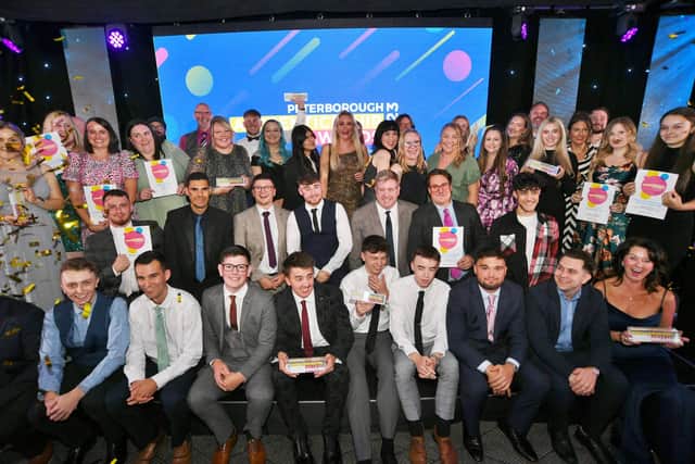 The winners at the Peterborough Telegraph Apprenticeship Awards 2023