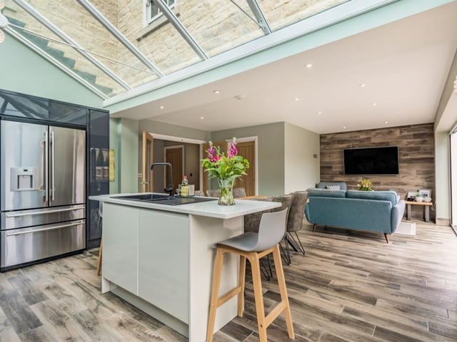 The five-bedroomed detached in Maxey.