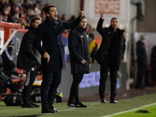 Giovanni van Bronckhorst declared himself content with a point at Aberdeen. Rangers were pegged back by Lewis Ferguson’s penalty in the second half. The Dutchman said: “Aberdeen played physical but were also good on the ball. So in the end, especially with 10 men, we’re happy with the 1-1 because a point is a point.” (Various)