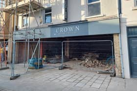 Work has begun at the former Crown Jewellers on Exchange Street.