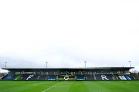 The New Lawn Stadium, home of Forest Green Rovers. Photo: Dan Istitene/Getty Images.