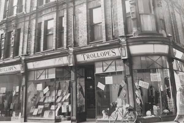 A famous name in the city - Trollope's on the corner of Westgate and Queen Street in 1969 - pre Queensgate of course.