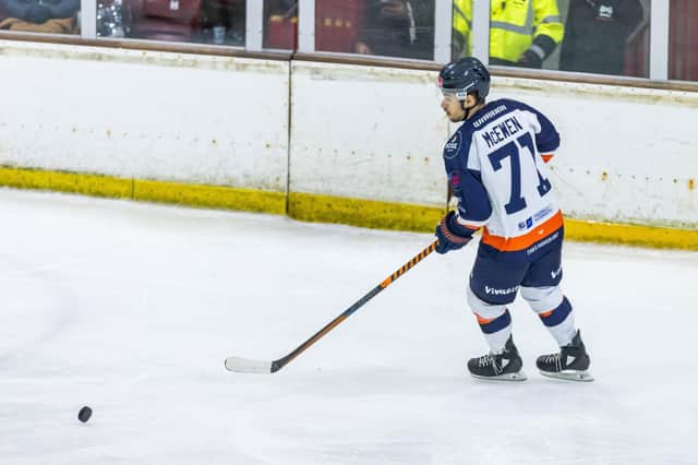 Corey McEwen scored for Phantoms against MK. Photo: SBD Photography.