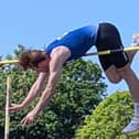 PANVAC pole vault star Angus Bowling.