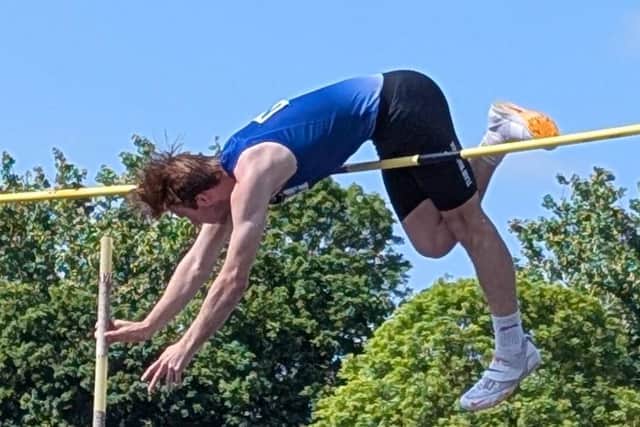 PANVAC pole vault star Angus Bowling.