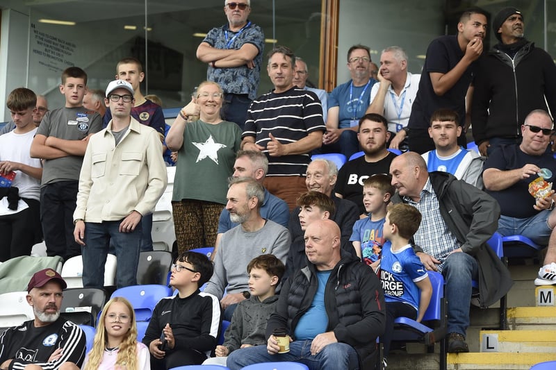 Peterborough United fans enjoy the weekend win over Lincoln City.