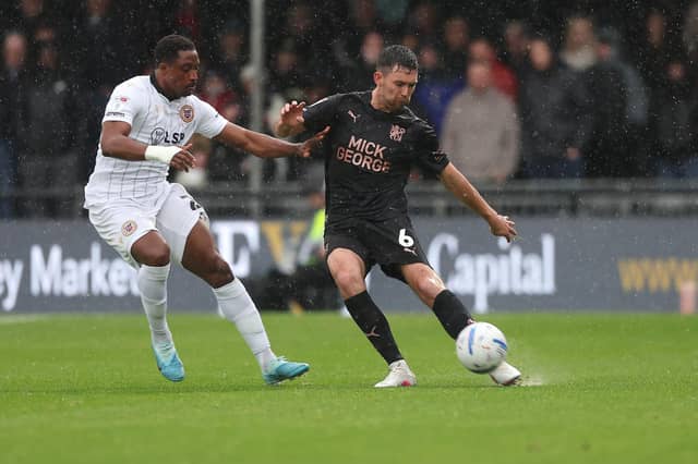 Tom O'Connor in action for Posh at Bromley. Photo Joe Dent/theposh.com.