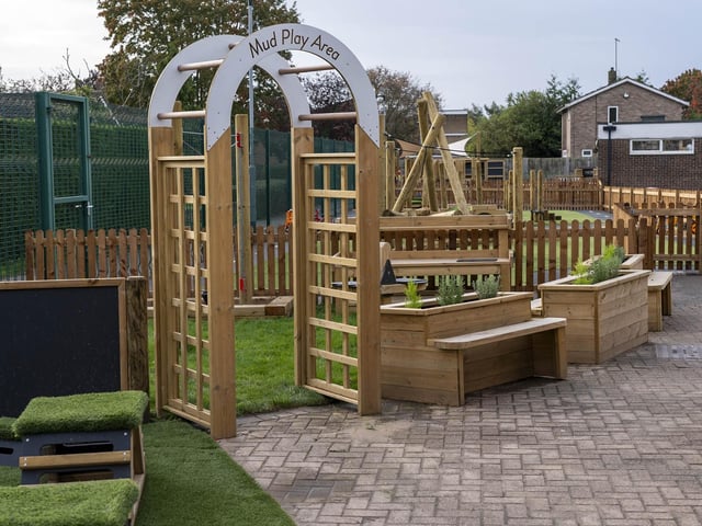 The entrance to the muddy play area