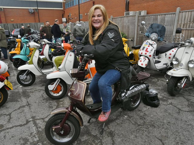 The 'best scooter on the ride', owned by Christine Willcox