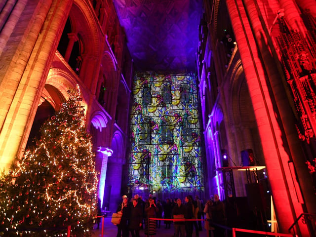 Luxmuralis 2023 at Peterborough Cathedral