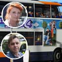 Secretary of State for Transport Louise Haigh, inset, top, will be in Peterborough to unveil new powers for local leaders to run their own bus services. Cambridgeshire and Peterborough Combined Authority Mayor Nik Johnson, inset, below