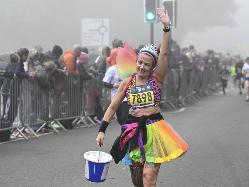A runner takes in the applause