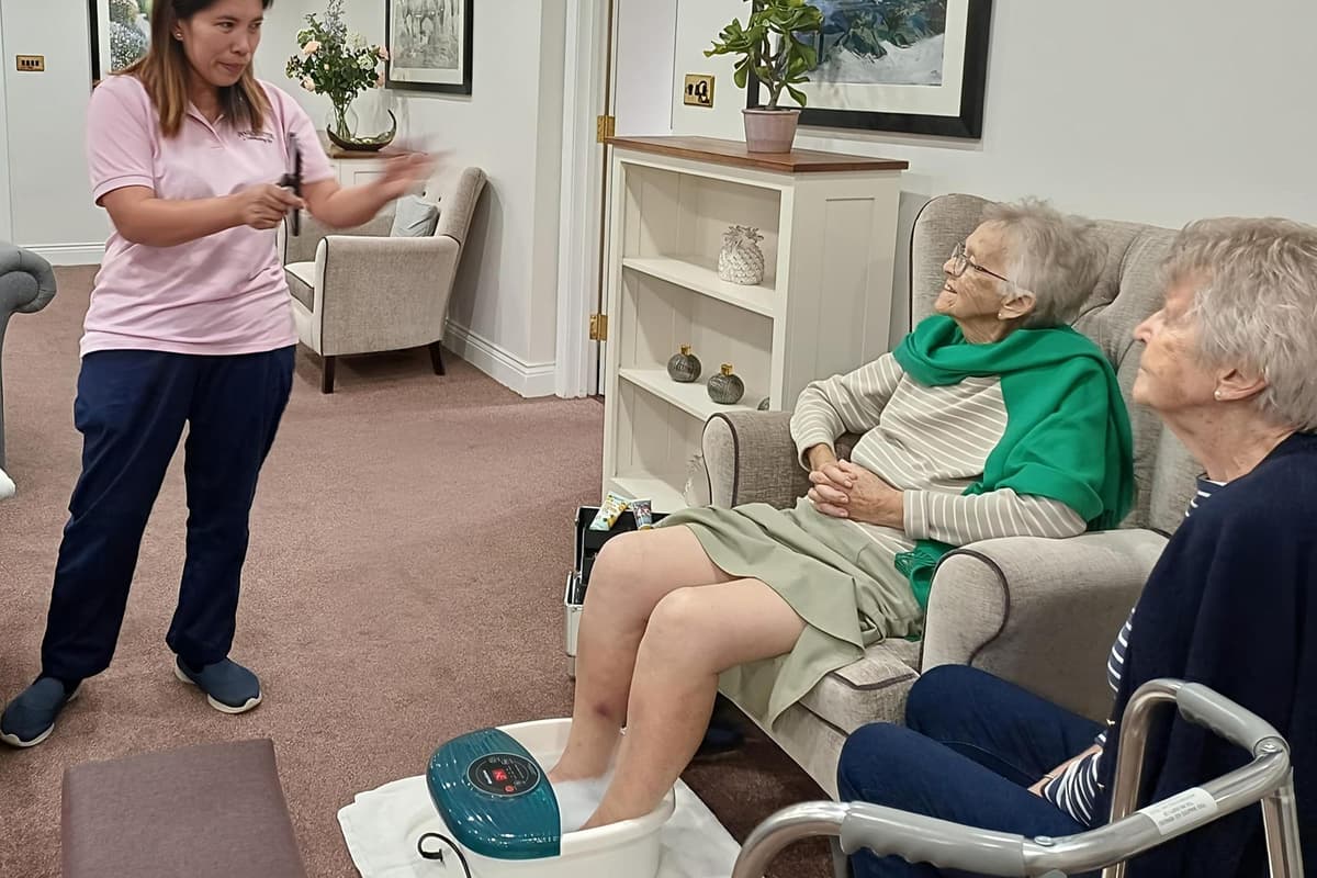 Local Cares Residents at local care home get pampered