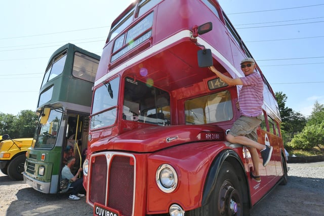 Colin Tennant with his 1965 Routemaster