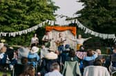 The HandleBards on stage