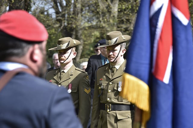 Cpl Jamen Caulfield and Sgt Lars Jessop -  Australian servicemen attending .