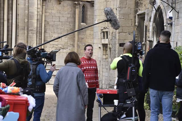 ITV presenter Stephen Mulhern at Peterborough Cathedral