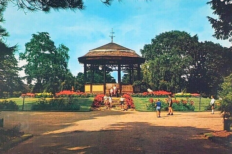 This beautiful colour shot was taken in the 1960s, just before the much-loved bandstand was removed - much to the dismay of local residents.