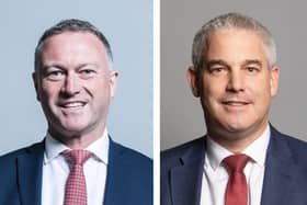Steve Reed (left) has called for an investigation into Steve Barclay (right)