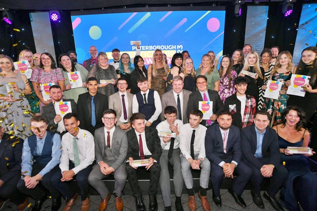 The winners and finalists of the Peterborough  Apprenticeship Awards 2023