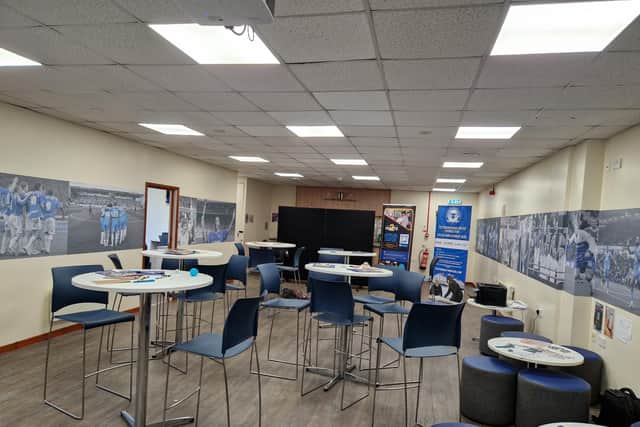 Inside the Youth Hub at the Weston Homes Stadium in Peterborough