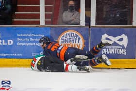Action from a Phantoms match. Photo: Darrill Stoddart
