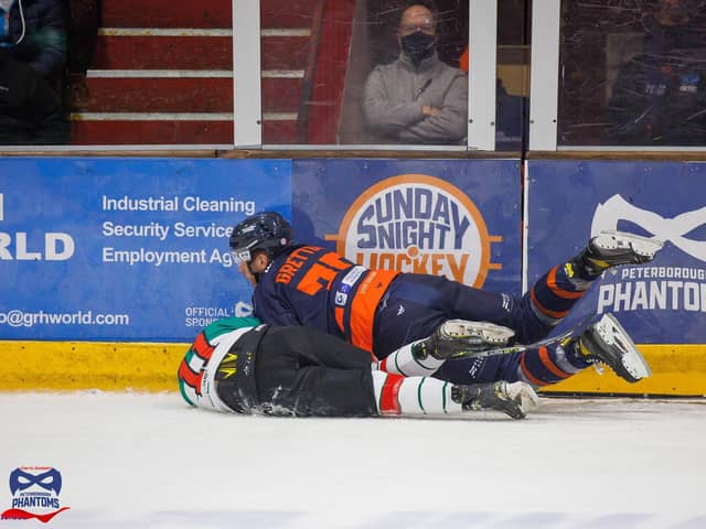 Action from a Phantoms match. Photo: Darrill Stoddart